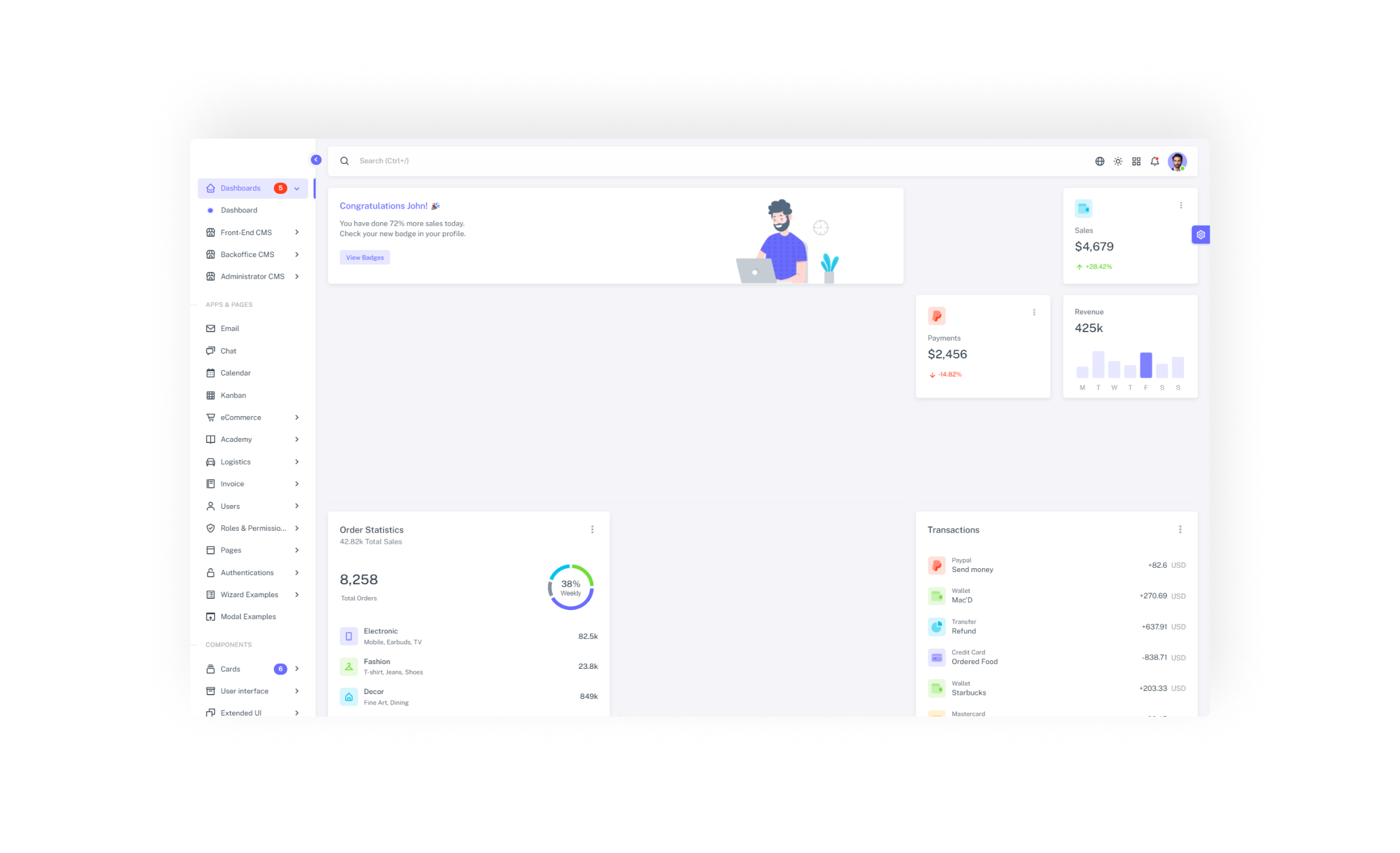 hero dashboard
